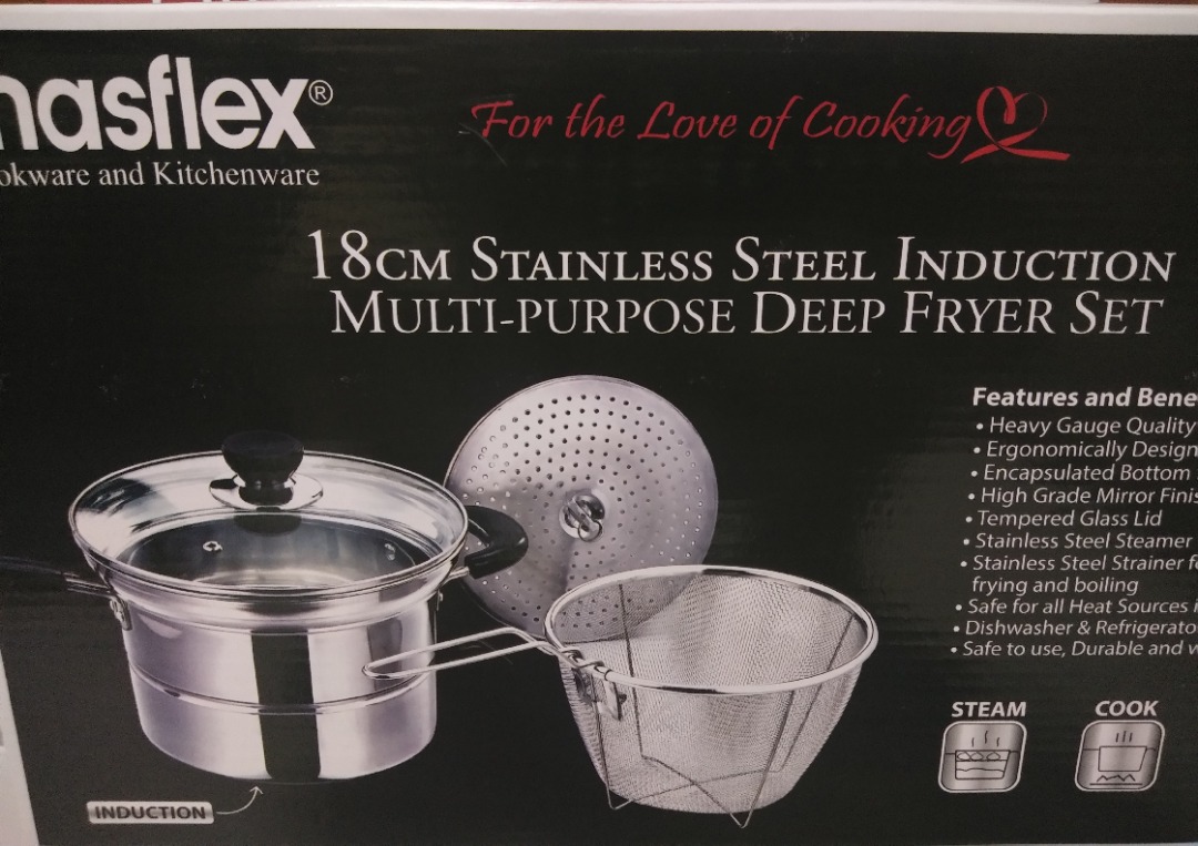 Masflex deep fryer set on Carousell