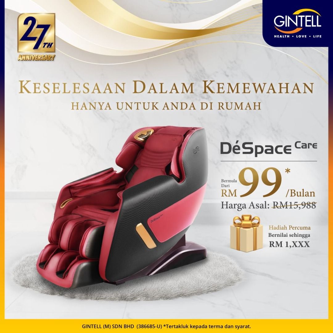 Gintell massage chair promotion 2021 deals