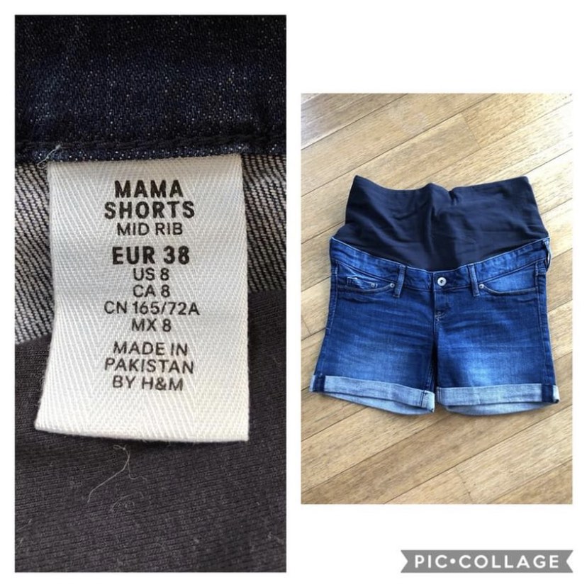 H and sales m maternity shorts