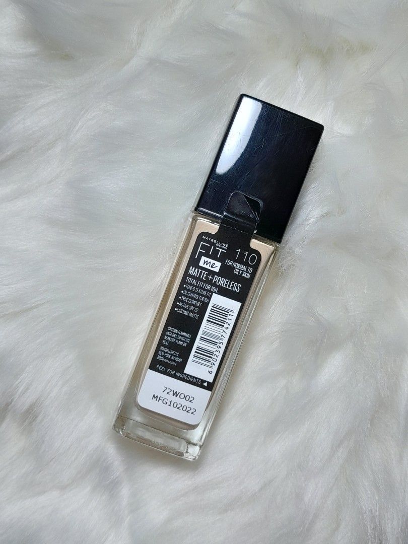 Maybelline Fit Me Foundation Shade 110 Porcelain, Beauty & Personal ...