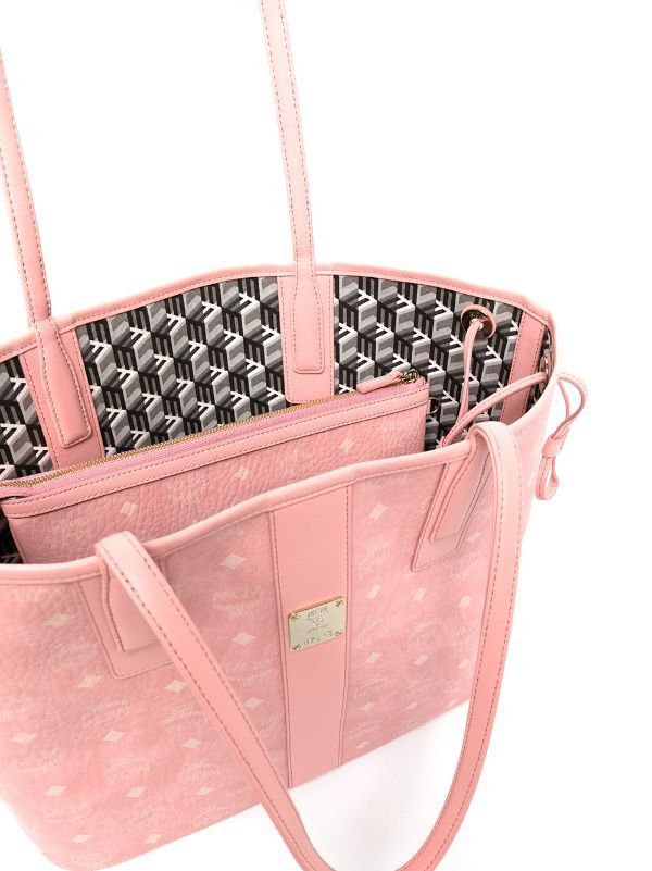 Mcm pink 2024 shopper tote