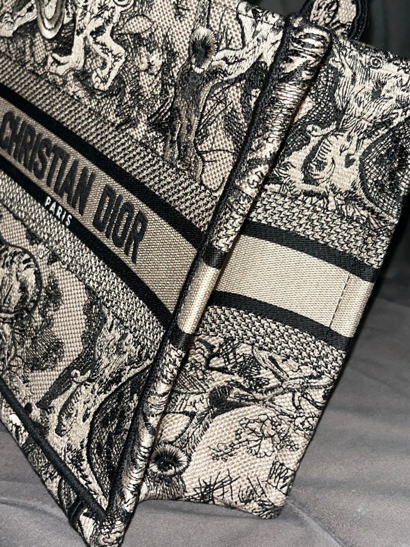 Dior Medium Book Tote Beige Multicolor Toile de Jouy Voyage Embroidery –  Coco Approved Studio