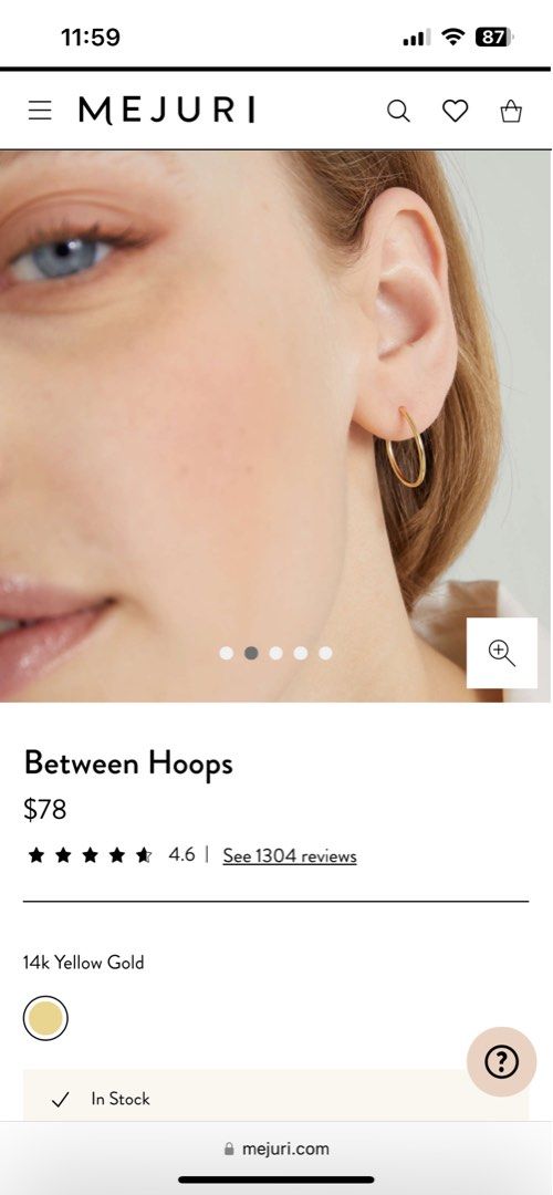 Mejuri cheap gold hoops