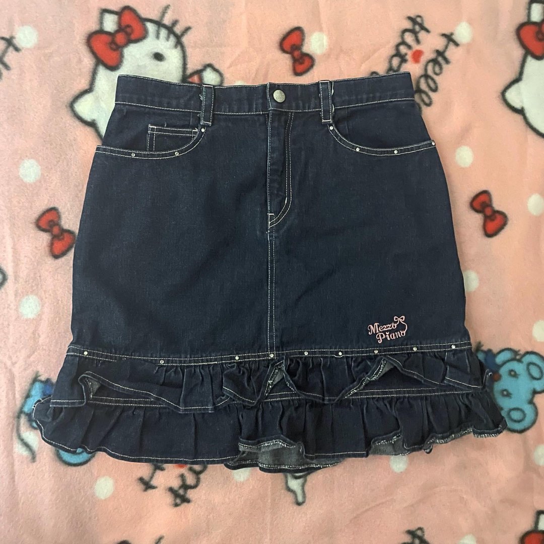 Veste Denim Mezzo Piano Avec Col En Fourrure - Occasion En Très Bon état - Modèle 150