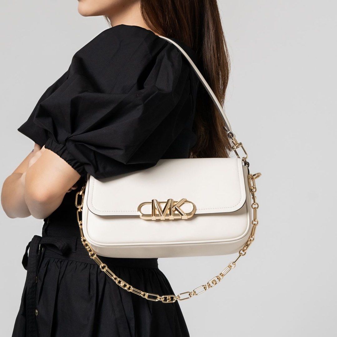 Medium leather top shoulder bag