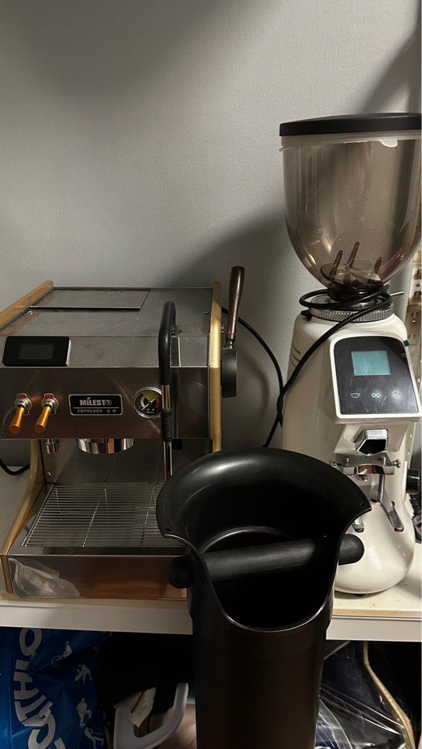 Milesto Coffee Machine Custom Coffee Grinder Crema Pro Knock Box
