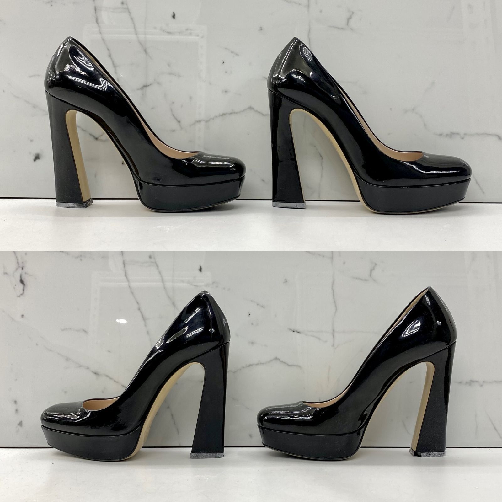 MIU MIU BLACK PATENT HEELS 217017197 KM
