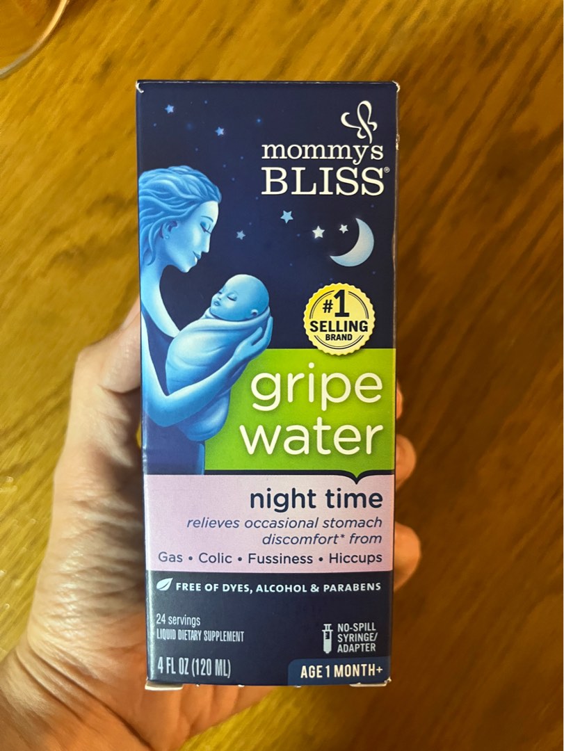 Mommy’s Bliss Gripe Water Night Time, Dietary Supplement, 1 Month+, 4 fl  oz, 120 ml