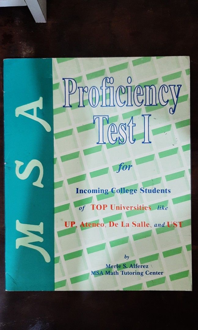 MSA College Entrance Exam Reviewers Hobbies Toys Books Magazines