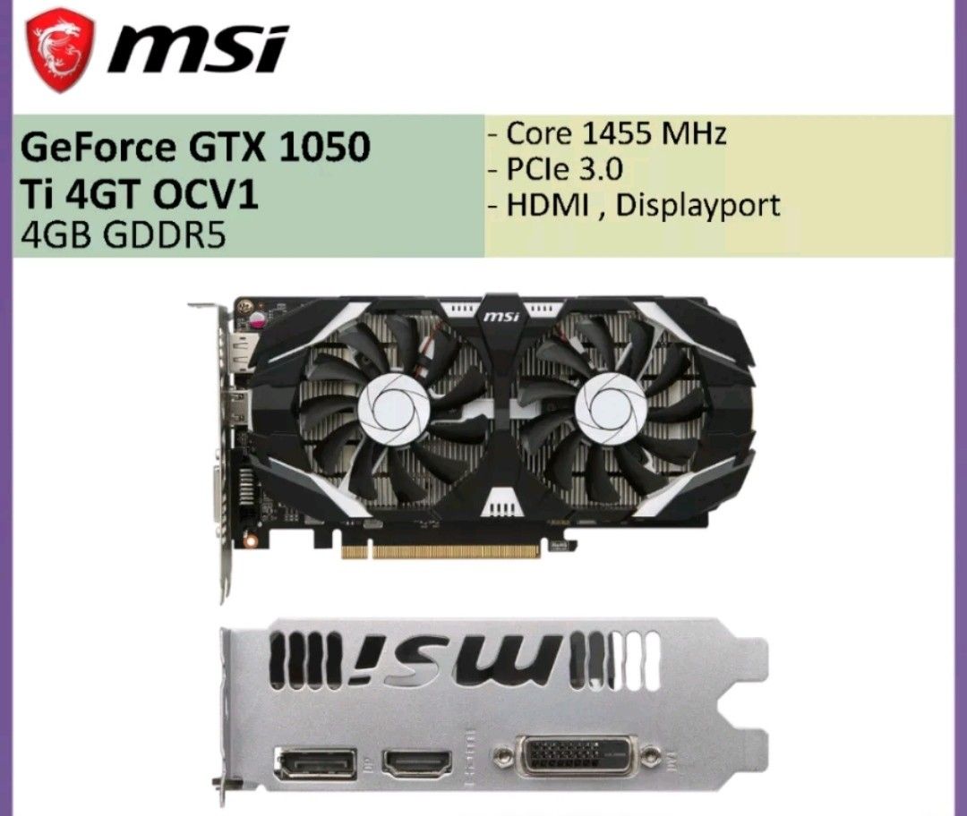 Geforce gtx top 1050 ti 4gt
