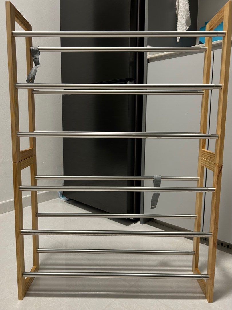 Muji telescopic shoe rack, Furniture & Home Living, Furniture, Shelves ...