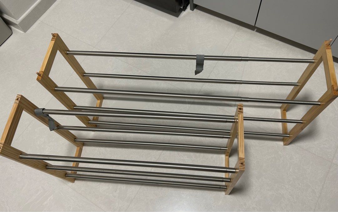 Muji telescopic shoe rack, Furniture & Home Living, Furniture, Shelves ...