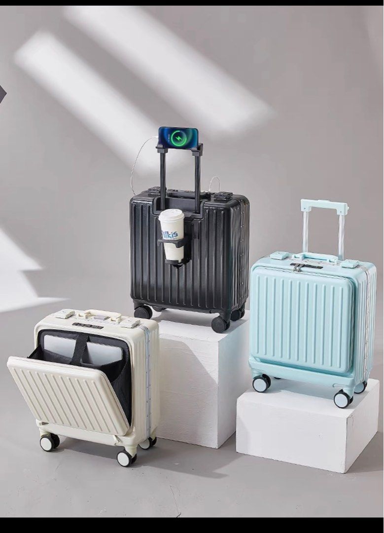 Multifunctional TSA lock universal 360 wheel luggage phone and cup