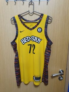 NIKE Brooklyn Nets Biggie Bed-Stuy Jersey NBA Used XXL size Yellow