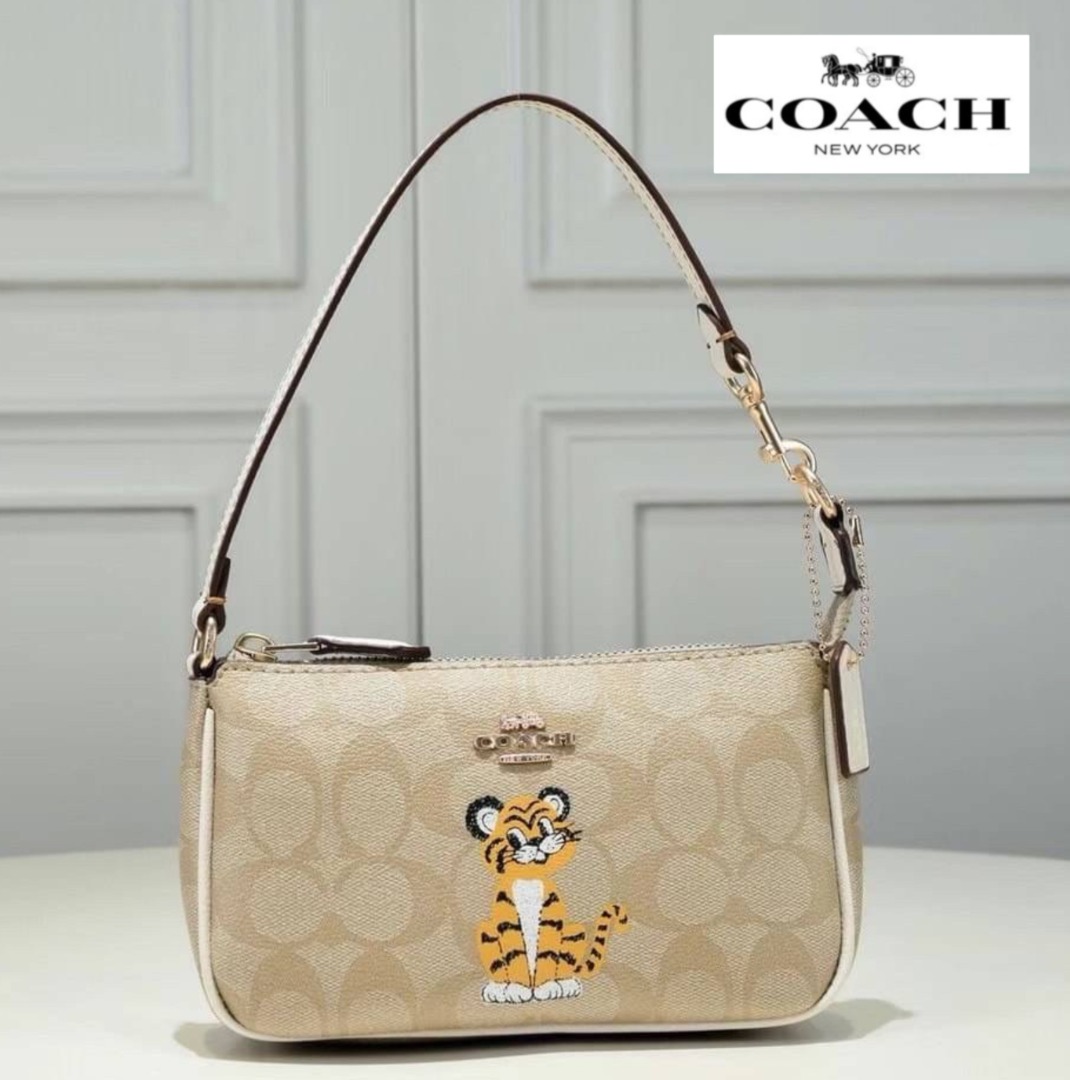 Coach Nolita 19 Mini Tiger Top Handle Wrist Handbag