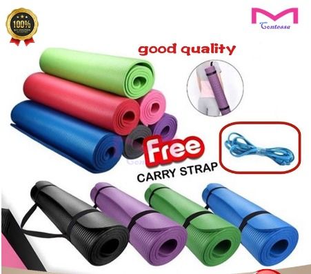 SG FREE 🚚] 183cm x 61cm Anti-Slip Premium Quality TPE Yoga Mat, Extra Thick  6/8mm TPE Workout Mat, Free Strap + Bag, Sports Equipment, Other Sports  Equipment and Supplies on Carousell