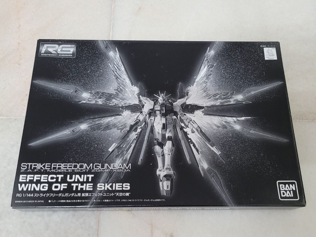 [NEW/RARE] Premium Bandai Effect Unit Wing of the Skies for RG Strike Freedom Gundam, Hobbies