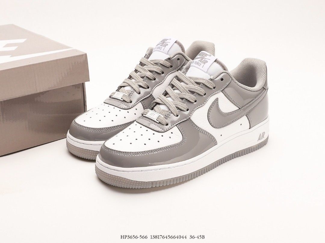 Air force ones discount grey and white
