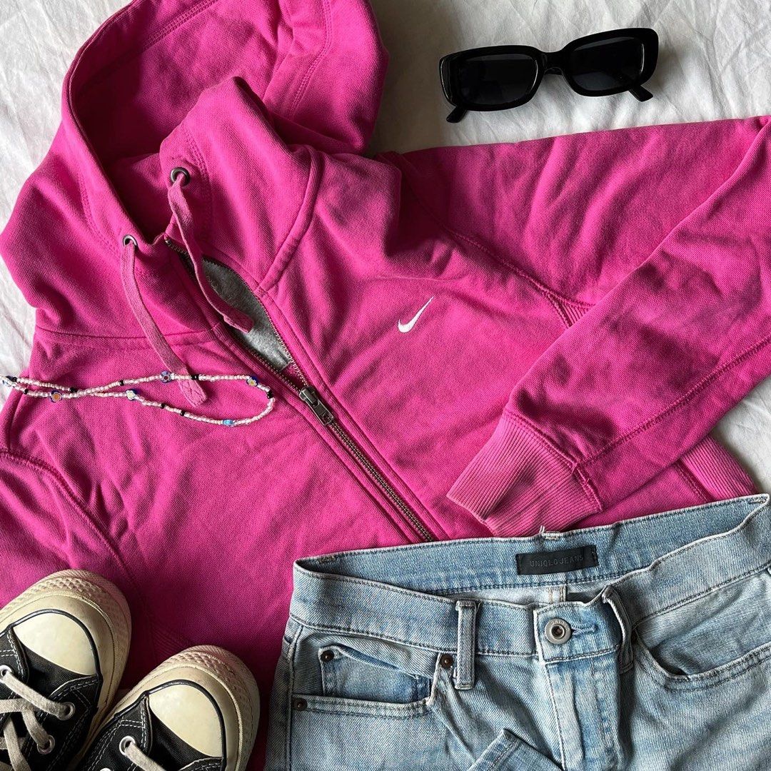 hot pink nike sweater