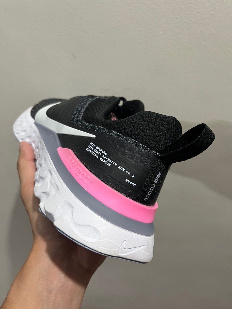 Nike React Infinity Flyknit 3 (Category: Sneakers) located in Marikina City. Submitted by cheese85 (Listing ID 1250349020, Image 2). Description: Brand new with box Selling way below SRP (8495) Size 9 US .