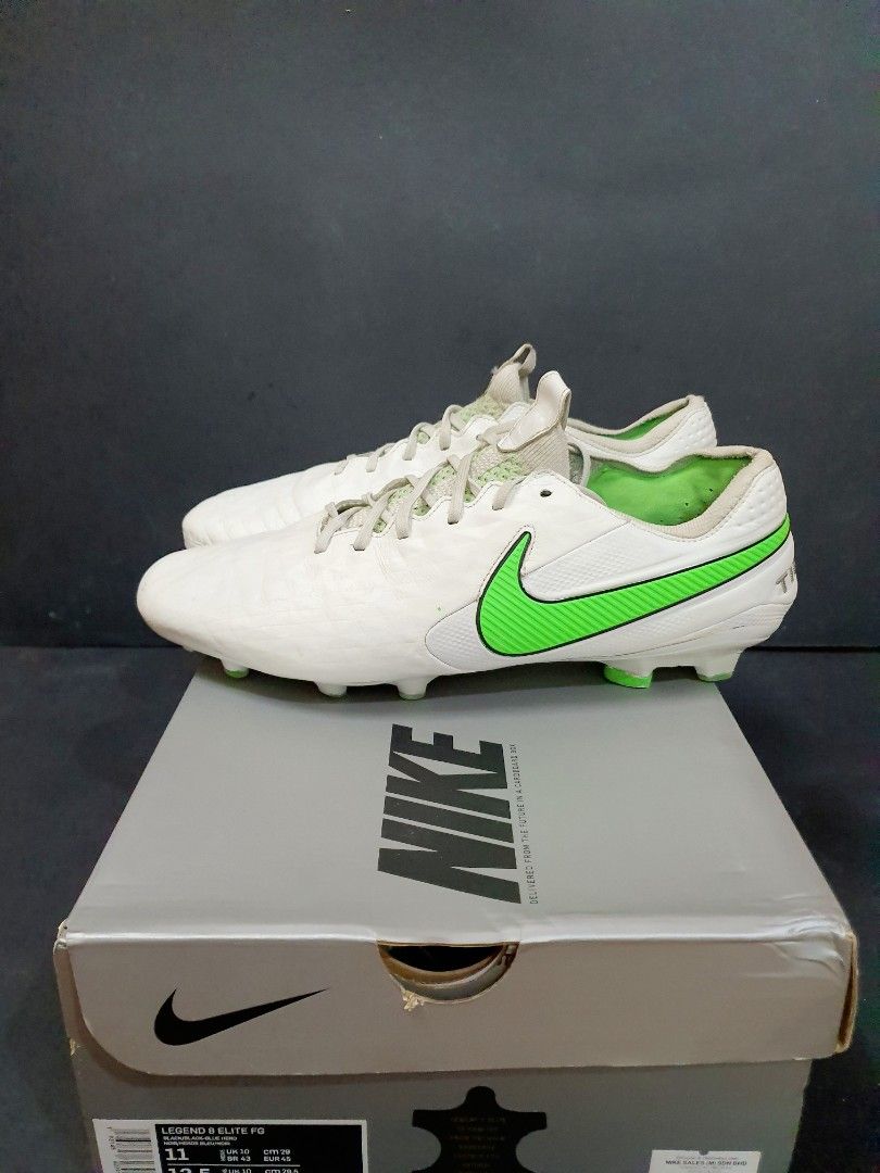Nike Tiempo Legend 8 Elite White Electric Green Men s Fashion