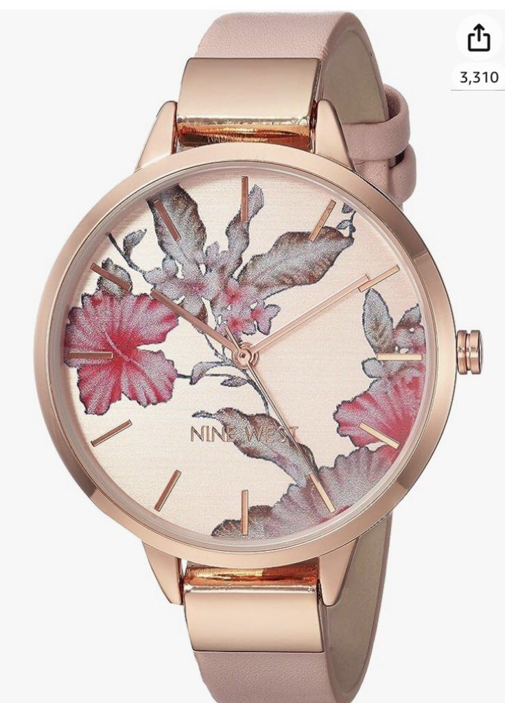 Ninewest Women s Floral Dial Watch Women s Fashion Watches Accessories Watches on Carousell