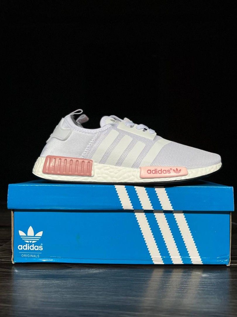 Nmd white pink saiz 36 40