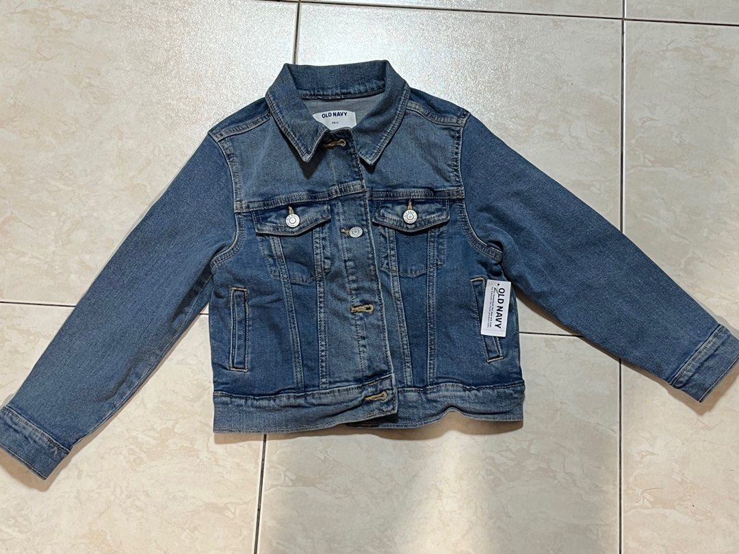 Girls dark blue new arrivals denim jacket