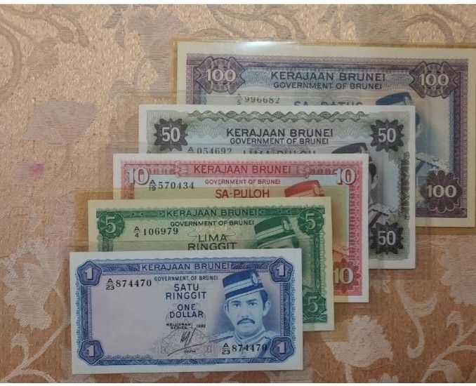 Old Notes (Category: Currency) located in Singapore. Submitted by rajalelang (Listing ID 1250260913, Image 1). Description: Brunei Dollar.