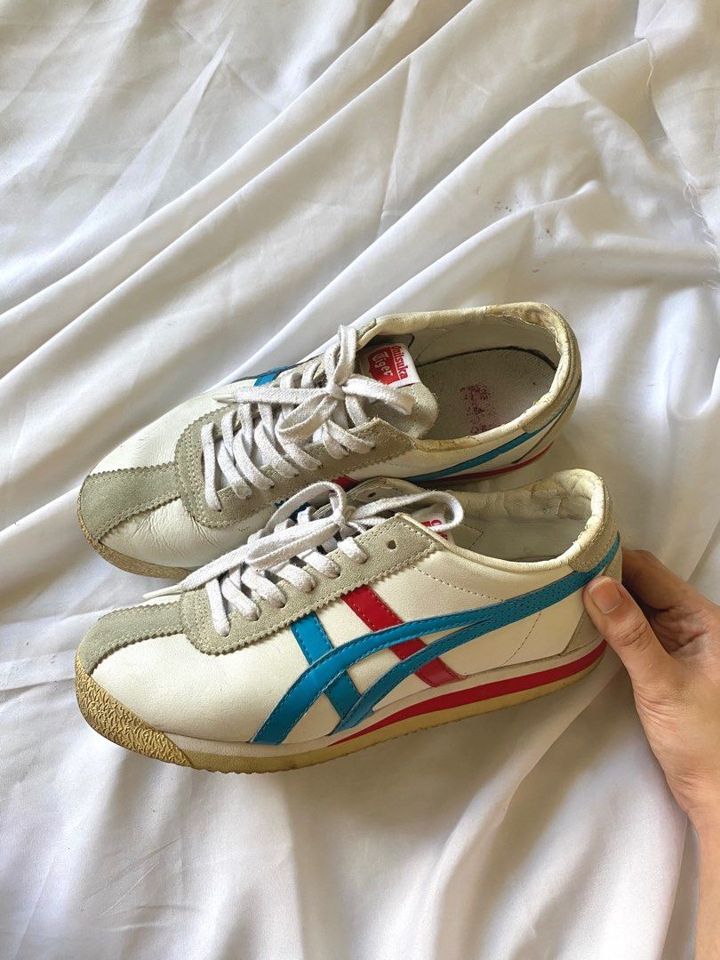 Onitsuka tiger corsair white red blue top