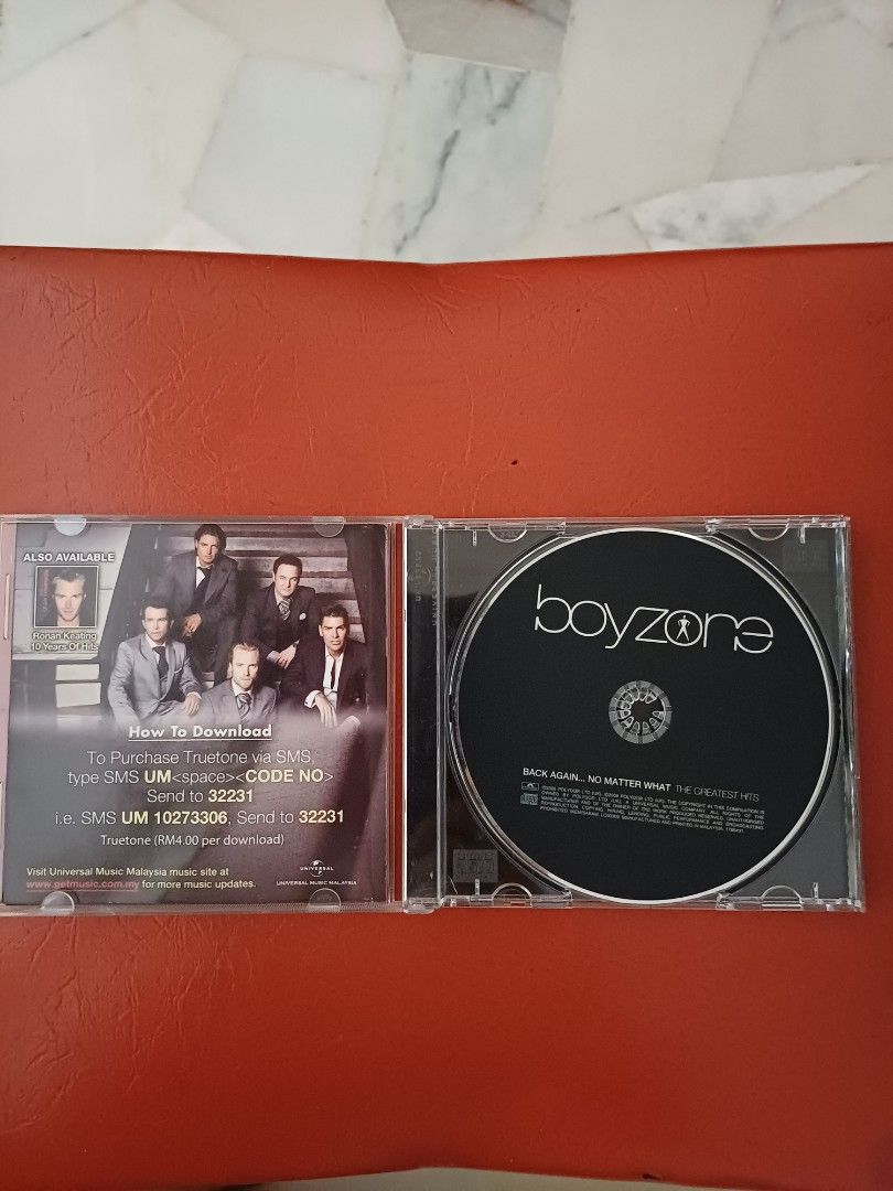 Boyzone - Back again, No Matter What, Hobbies & Toys, Music