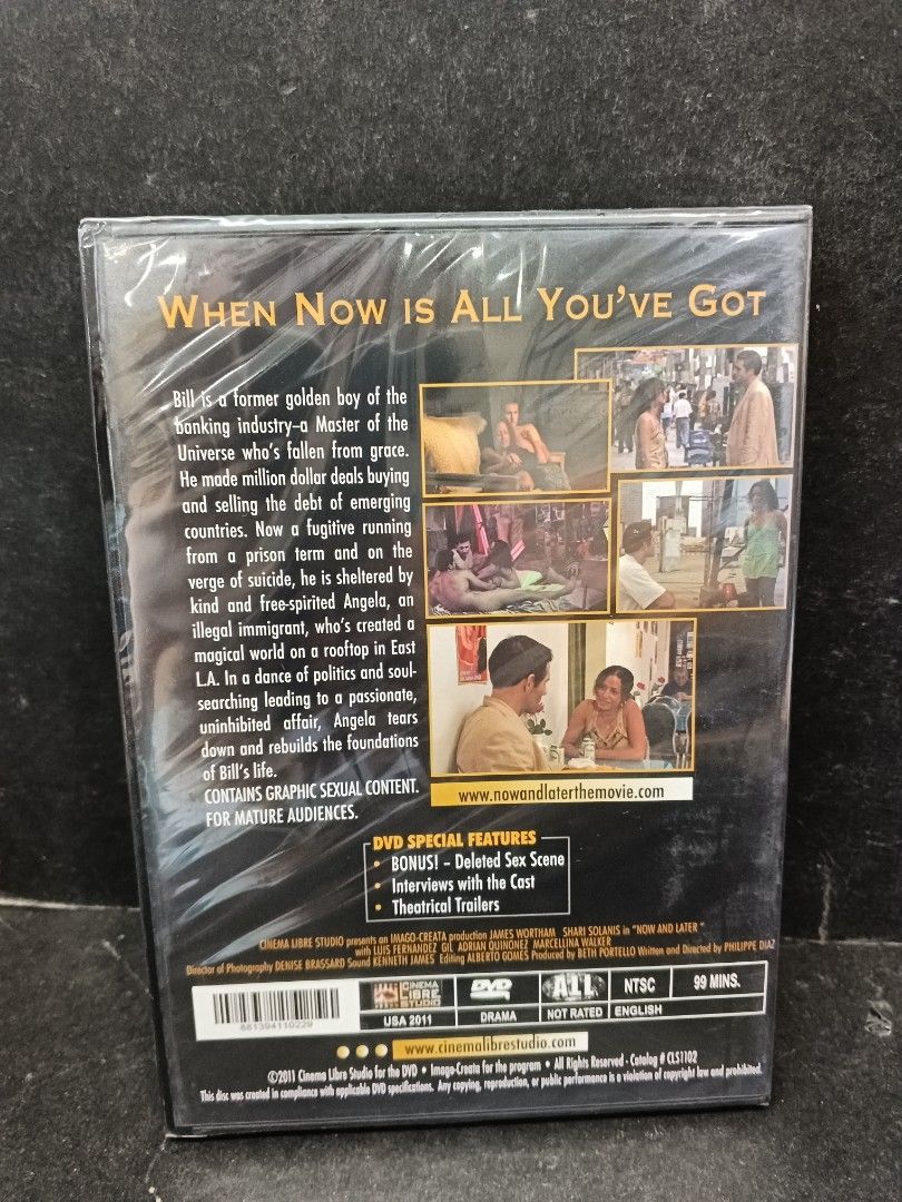Original DVD: NOW & LATER - James Wortham, Shari Solanis ( Region 1) SEX,  SEXY Film - NEW, SEALED, Hobbies & Toys, Music & Media, CDs & DVDs on  Carousell