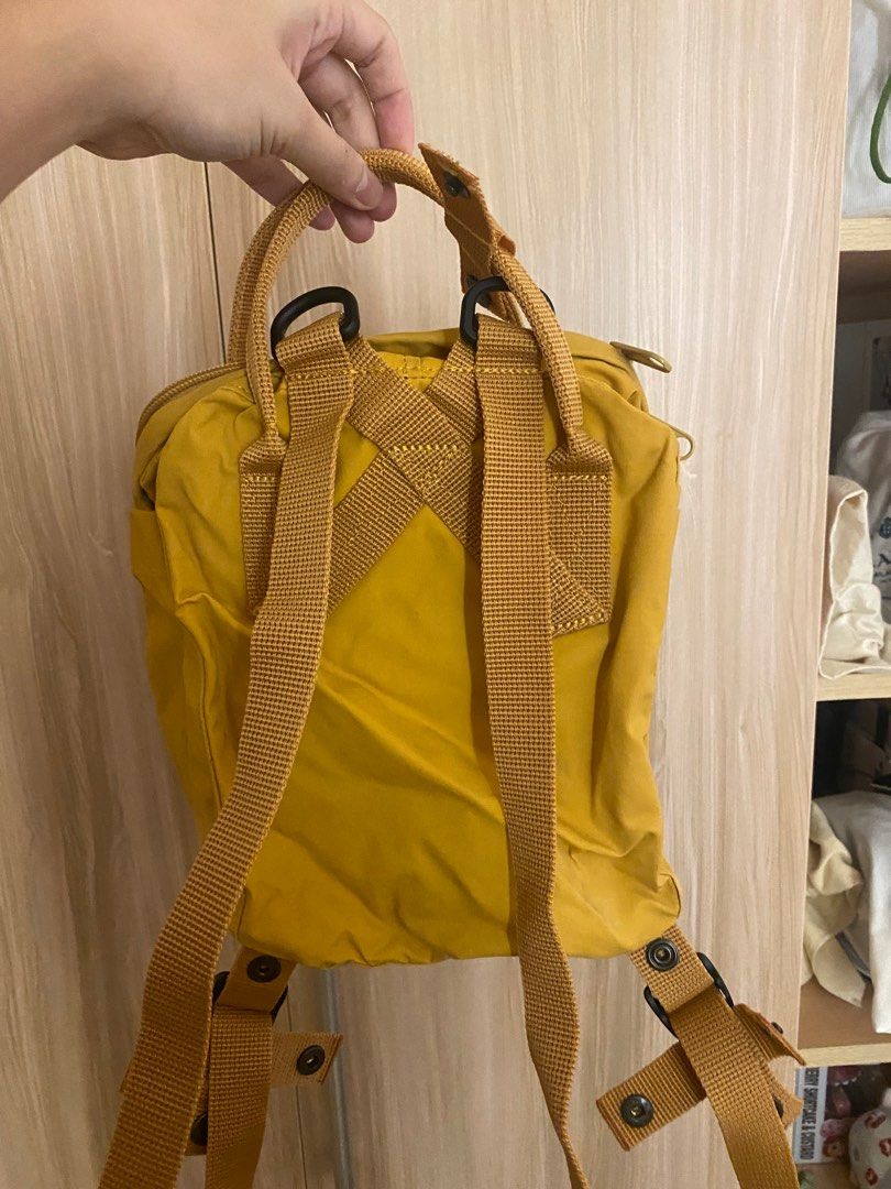 Original FjallRaven Kanken warm yellow Women s Fashion Bags