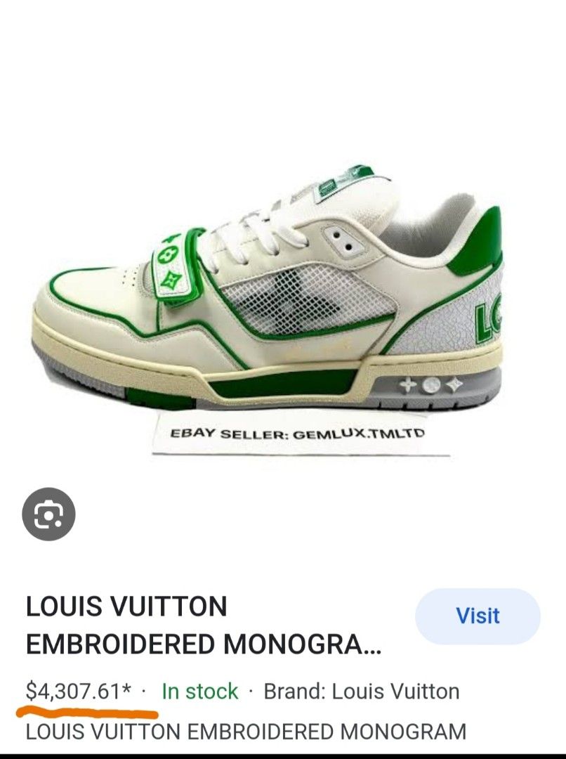 Louis Vuitton Men's LV flower Logo Shoes size 12