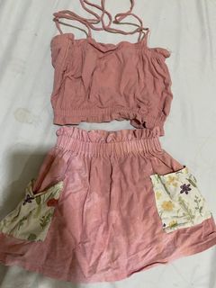 Oryang Kids pink coords with flaw