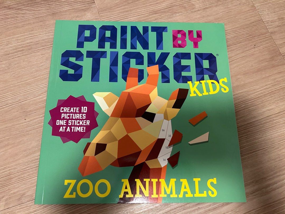 Paint by Stickers (Zoo animals), Hobbies & Toys, Books & Magazines