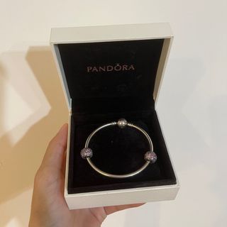 Pandora 紫鑽串飾