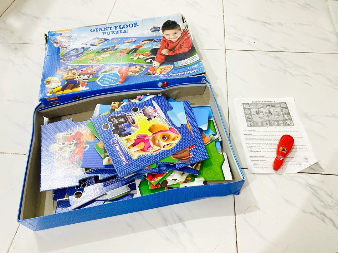 Paw patrol giant floor puzzle, Hobbies & Toys, Toys & Games on Carousell