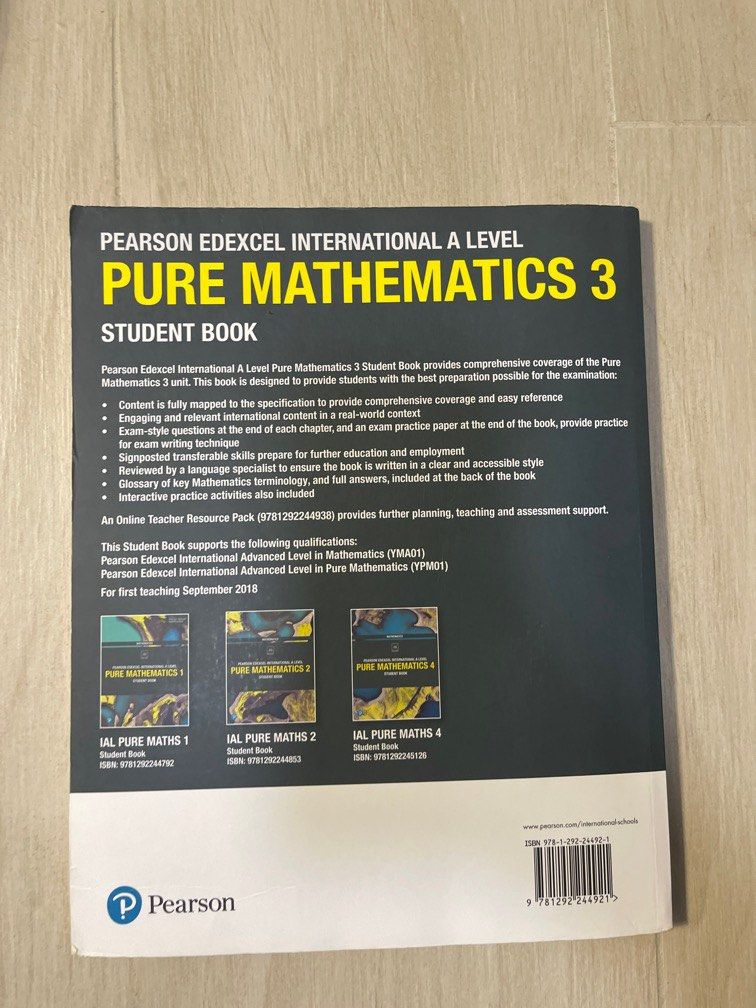 Pearson Edexcel IAL Student Book (P3), 興趣及遊戲, 書本 & 文具, 書本及雜誌 - 補充練習 ...