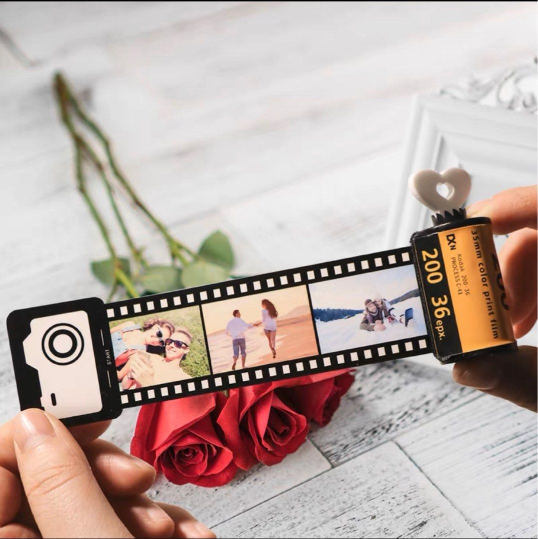Personalised Photo Film Roll Customised Anniversary Birthday Wedding
