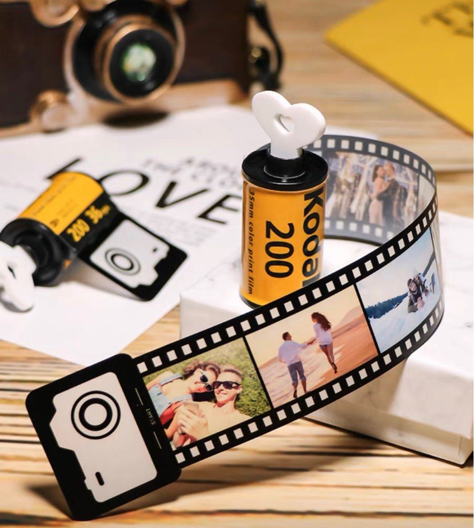 Personalised Photo Film Roll Customised Anniversary Birthday Wedding