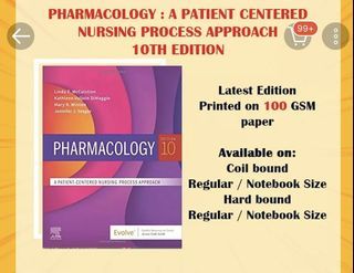 PHARMACOLOGY: A PATIENT CENTERED NURSING PROCESS APPROACH 10TH EDITION BY MC CUISTION (RP)