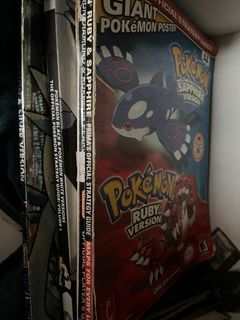 Pokemon Retro Gaming Books 25 each. Sapphire pearl or 40sgd for 2 books ruby red …