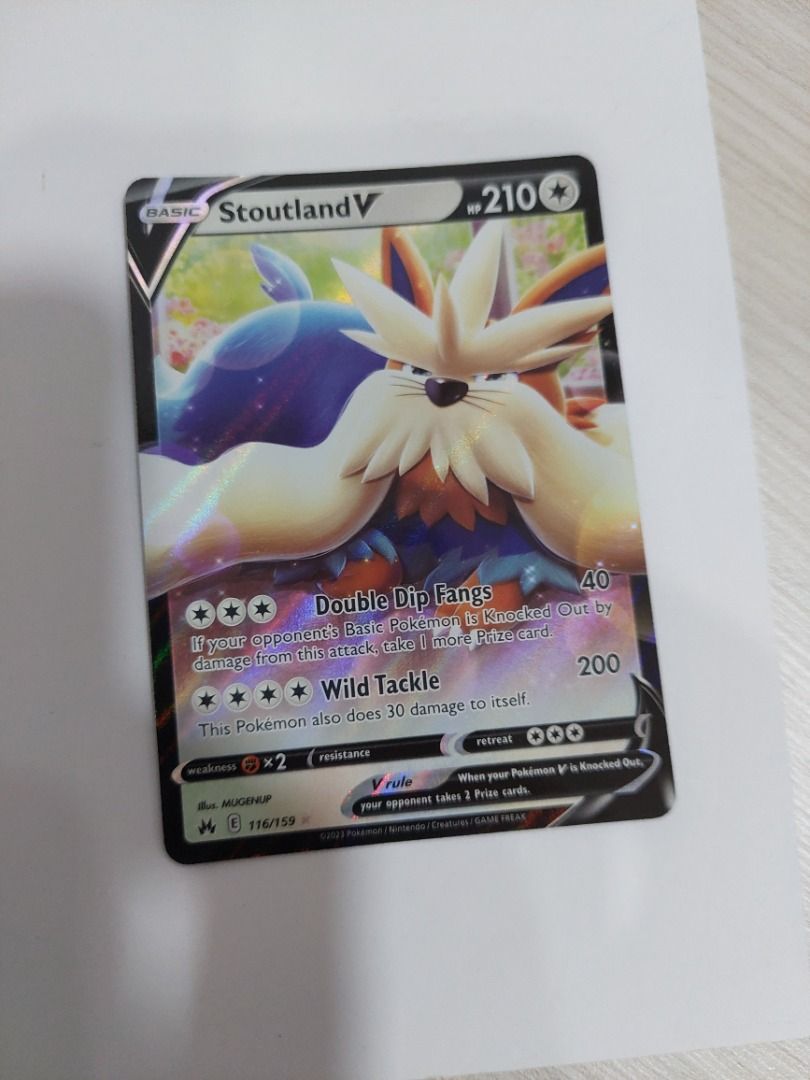 Pokmon Stoutland V 116/159 SW/SH Crown Zenith UR, Hobbies & Toys, Toys &  Games on Carousell