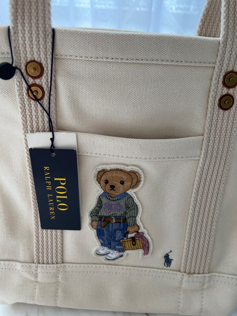 Ralph lauren bear tote bag hot sale