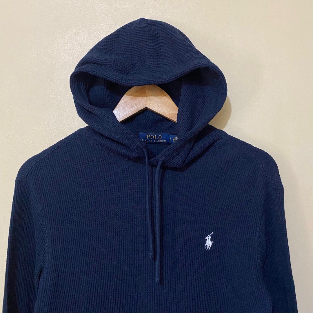 Polo ralph lauren waffle hoodie hotsell