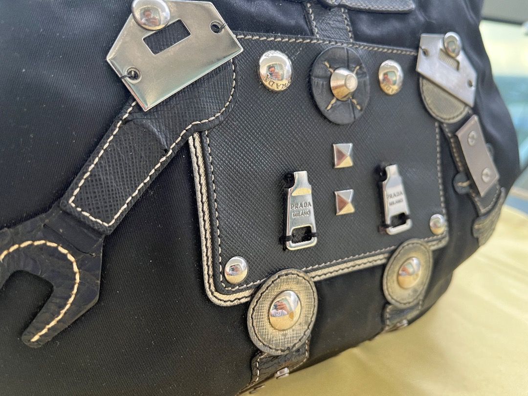 Prada Black Nylon Robot Medium Tote Bag (Category: Luxury Bags & Wallets) located in Taguig. Submitted by chibengco (Listing ID 1250342820, Image 2). Description: .