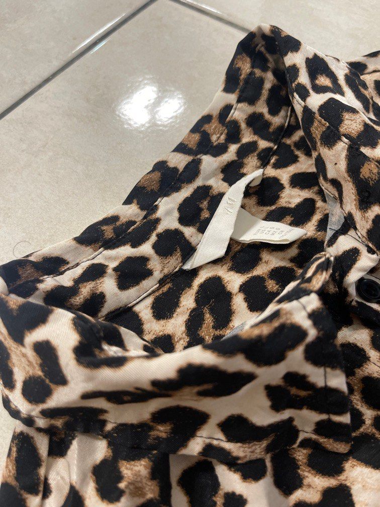 H and m leopard shirt sale