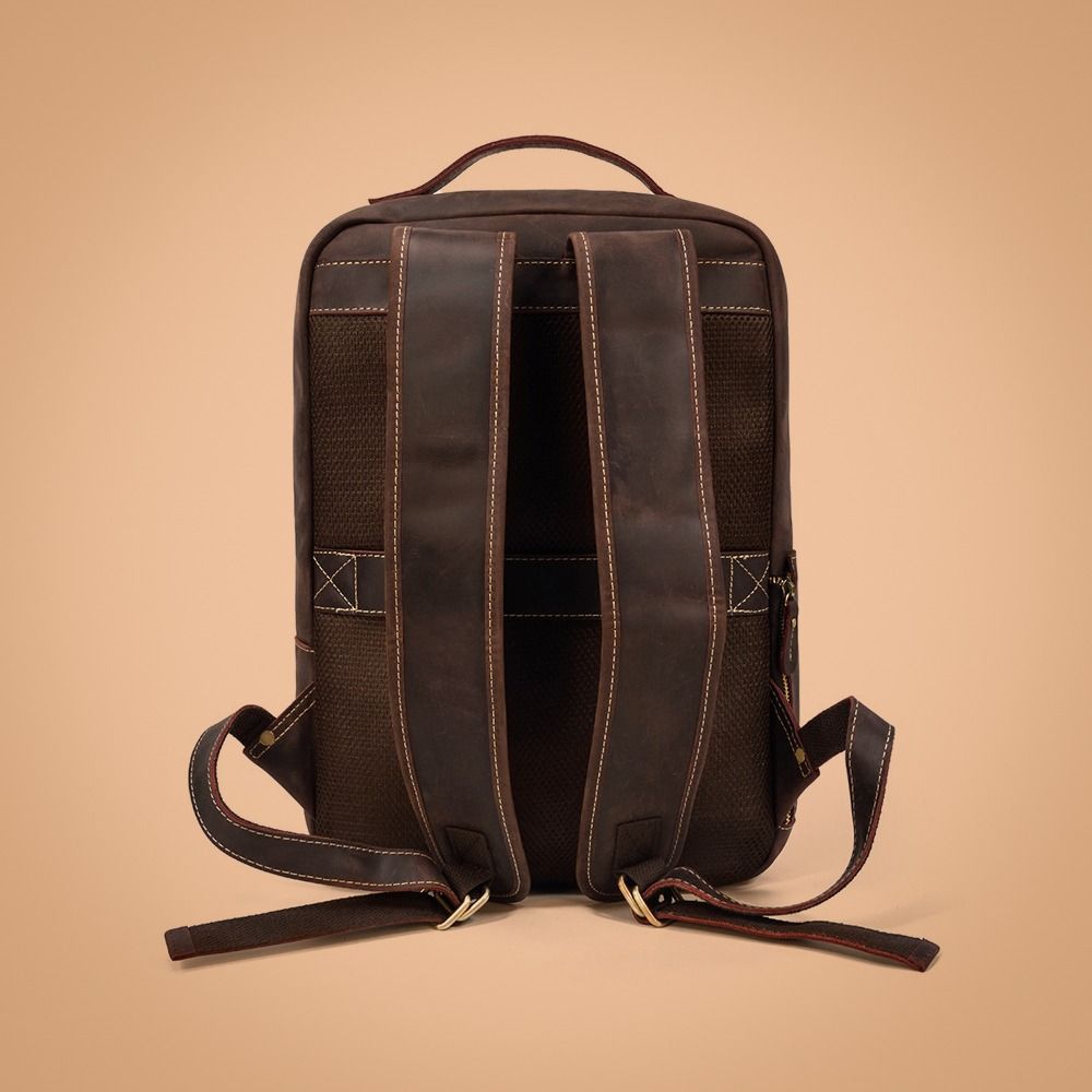 Premium Full Grain Leather Backpack Ignazio II Men s Fashion