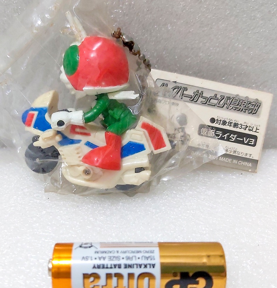 仮面ライダー ストロンガー 真骨彫 S.H.Figuarts Q版幪面超人V3 電單車吊飾Masked Rider（請留意內容）, 玩具收藏品